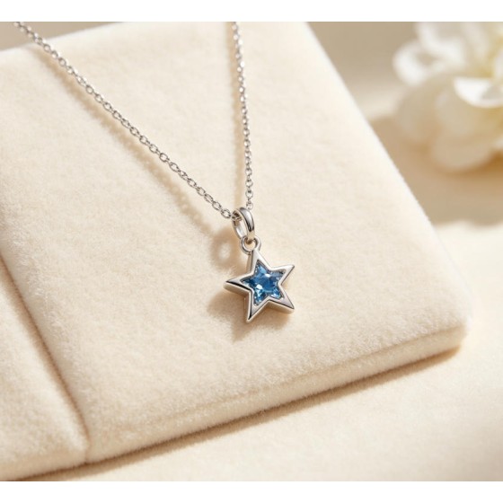 Minimal Star Pendant Necklace Dainty Celestial Jewelry Everyday Layering Piece