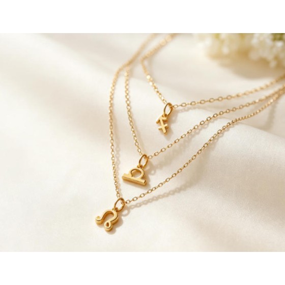 Personalized Astrology Sign Necklace Minimal Meaning Jewelry