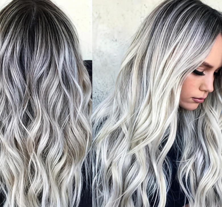 Ombre Blonde Layered Wave Synthetic