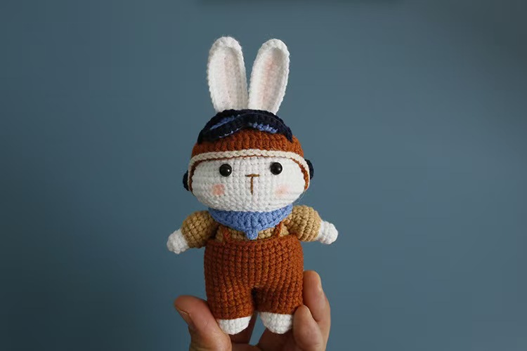 Adventure is out there! This little crochet bunny